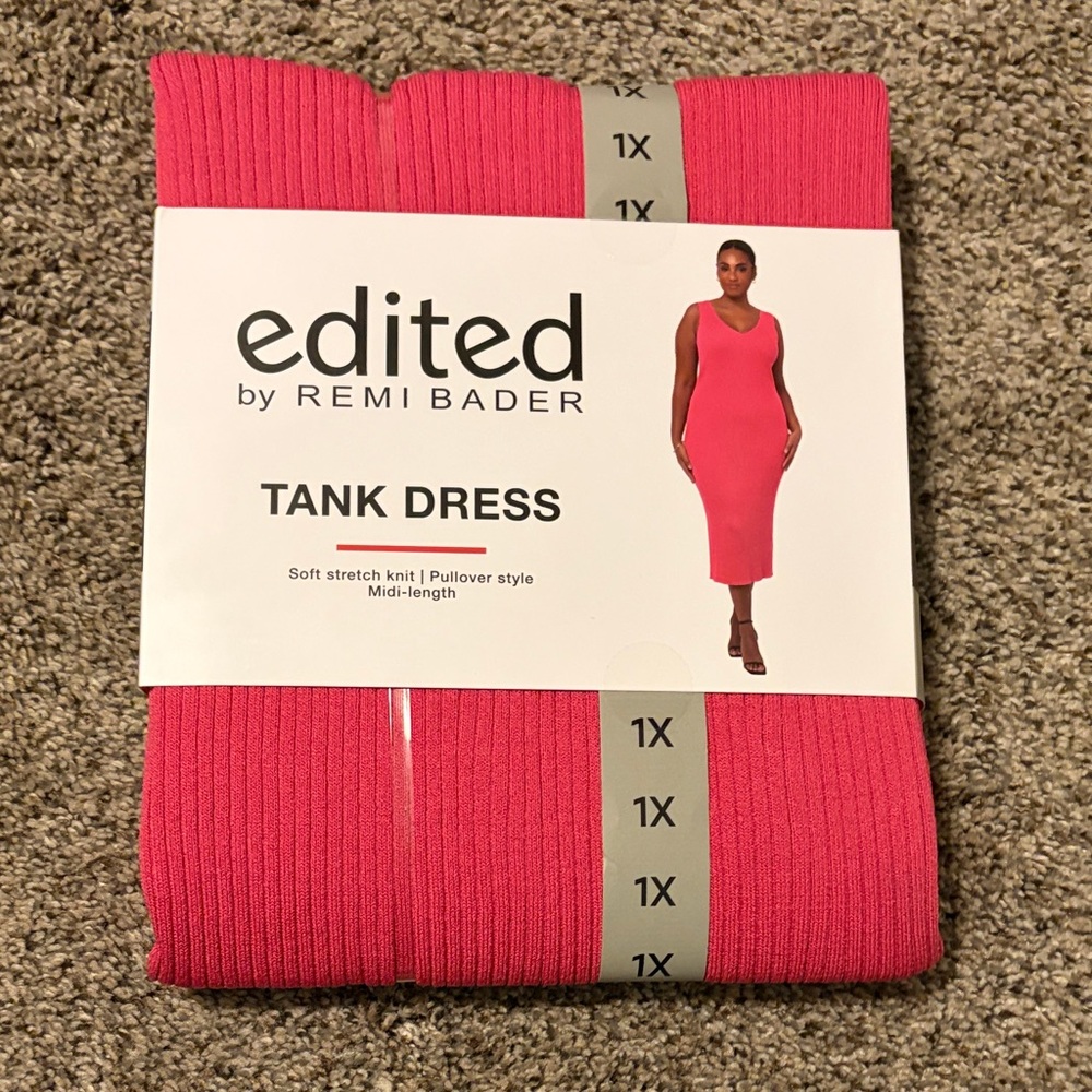 Edited by Remi Bader Pink Midi Tank Dress